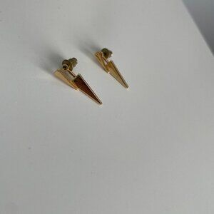 Uncommon James gold dagger earrings